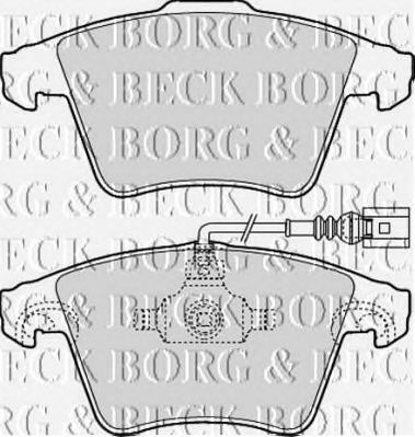 BORG & BECK bbp2143 -  Комплект тормозных колодок, дисковый тормоз